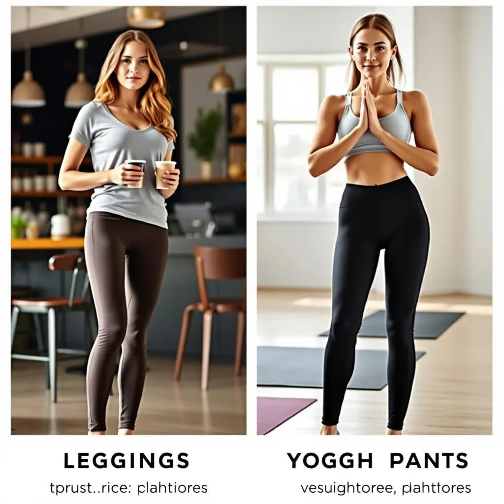 Key Differences: Material, Thickness, and Purpose of Leggings vs Yoga Pants