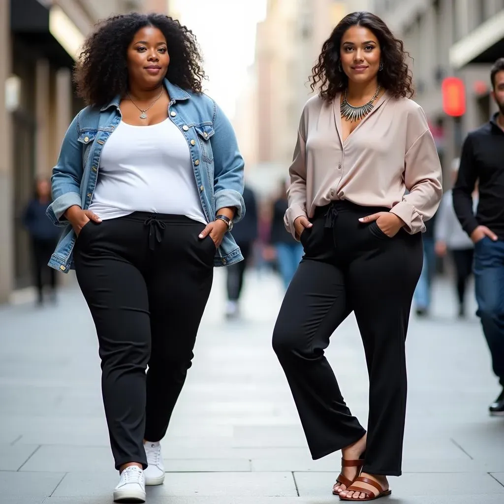 Styling Your Straight Leg Plus Size Yoga Pants: Outfit Ideas